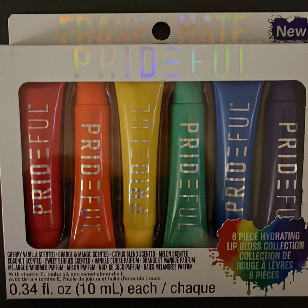PRIDEFULL Lip Gloss Collection - contains a set of 6 - LFBTQ+ - 🌈 3 Left!!! 🌈
